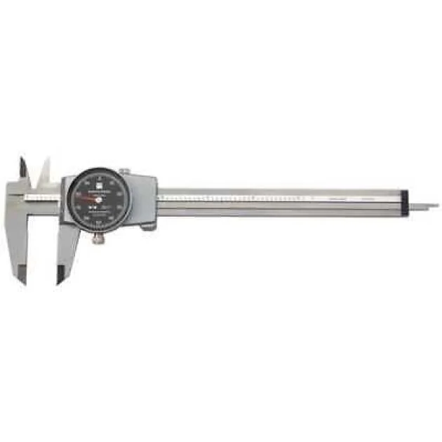 TESA BROWN & SHARPE 599-579-5 Dial Caliper, 6 In,0.001 In Grad,Black - Image 2