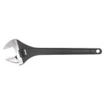 WESTWARD 31D018 Adj. Wrench,CV Steel,Black Phosphate,18"