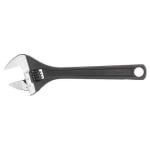 WESTWARD 31D014 Adj. Wrench,CV Steel,Black Phosphate,8"