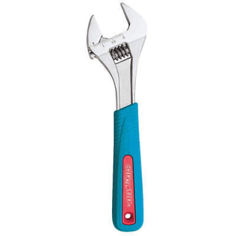 CHANNELLOCK 812WCB Adj. Wrench,Steel,Chrome,12"