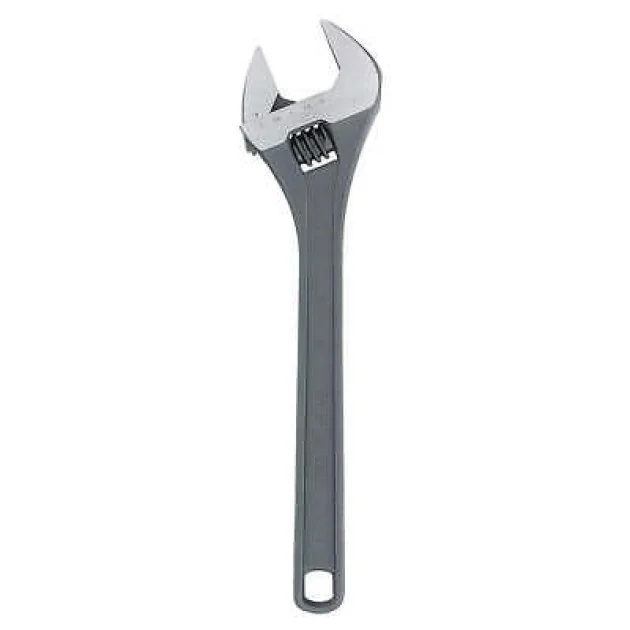CHANNELLOCK 818N Adj. Wrench,Steel,Black Phosphate,18"