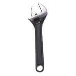 WESTWARD 1NYA9 Adj. Wrench,Steel,Black Phosphate,4"