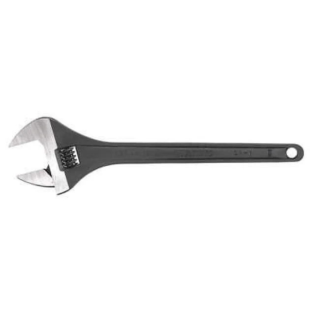 WESTWARD 31D019 Adj. Wrench,CV Steel,Black Phosphate,24"