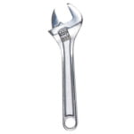 WESTWARD 1NYA4 Adj. Wrench,Steel,Chrome,10"
