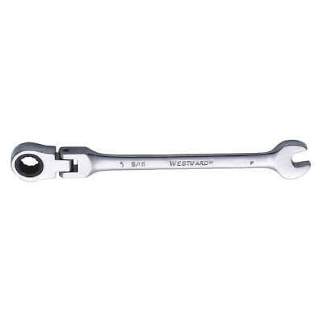 WESTWARD 3LU34 Combo Wrench,Steel,SAE,0 deg.