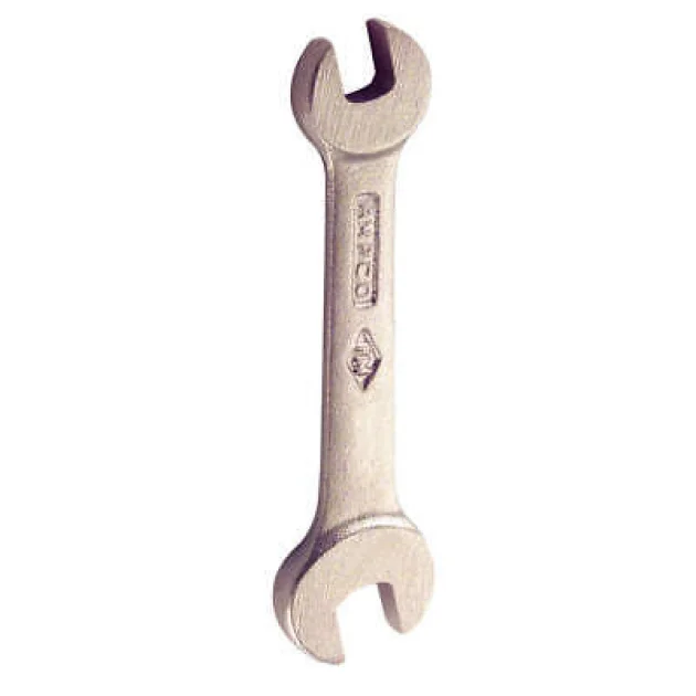 AMPCO WO-7/16X1/2 Open End Wrench,Strt,5",AlumnmBrz
