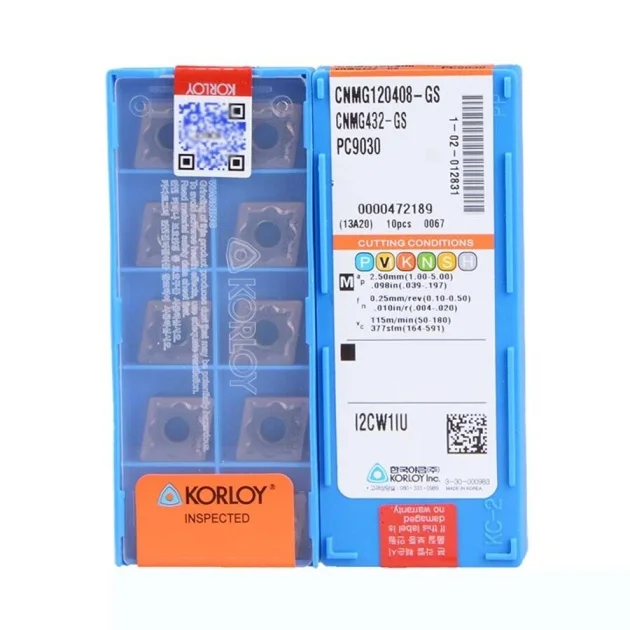KORLOY  CNMG120408-GS PC9030 Carbide Inserts CNC TOOL # - Image 4