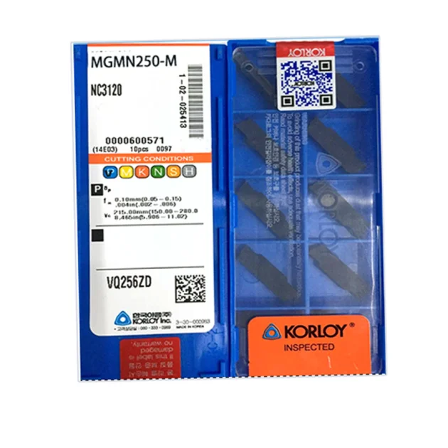 KORLOY MGMN250-M NC3120 Carbide Inserts CNC TOOL  # - Image 3