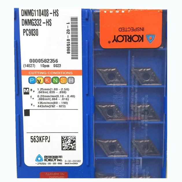 KORLOY DNMG110408-HS PC9030 Carbide Inserts CNC TOOL #