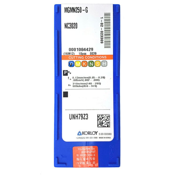 KORLOY MGMN250-G NC3020 Carbide Inserts CNC TOOL # - Image 3