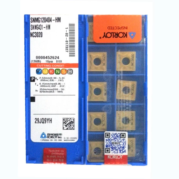 KORLOY SNMG120404-HM NC3020 Carbide Inserts CNC TOOL # - Image 3