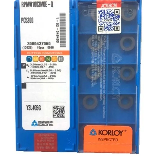 KORLOY RPMW1003MOE-Q PC5300 Carbide Inserts CNC TOOL # - Image 3