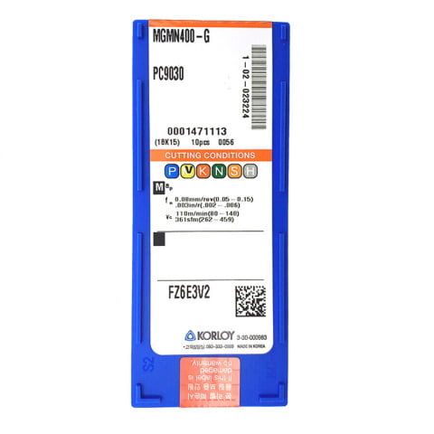 KORLOY  MGMN400-G PC9030 Carbide Inserts CNC TOOL #