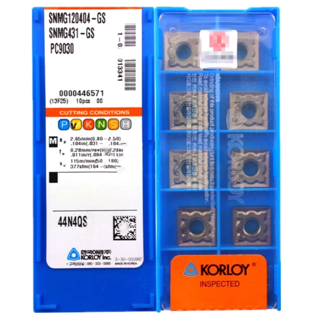 KORLOY SNMG120404-GS PC9030 Carbide Inserts CNC TOOL # - Image 3
