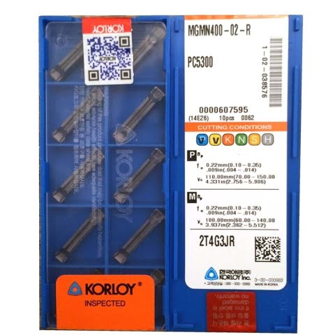 Shopping Cart 12 KORLOY MGMN400-02-R PC5300 Carbide Inserts CNC TOOL #