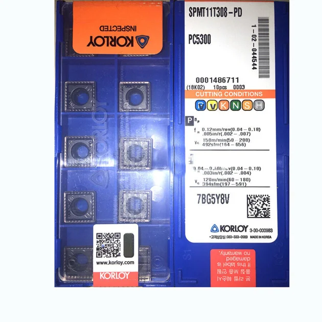 KORLOY SPMT11T308-PD PC5300 Carbide Inserts CNC TOOL # - Image 4